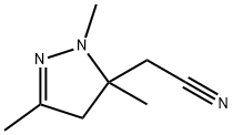 1H-Pyrazole-5-acetonitrile,  4,5-dihydro-1,3,5-trimethyl- Struktur