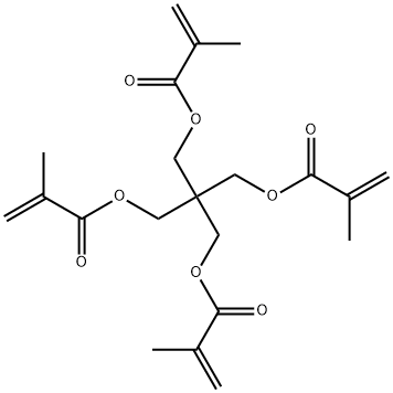 2,2-ビス[(メタクリロイルオキシ)メチル]-1,3-プロパンジオールジメタクリラート 化学構造式