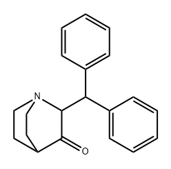 2-(DIPHENYLMETHYL)-QUINUCLIDIN-3-ONE 化学構造式
