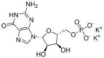 グアノシン5'-りん酸ジカリウム 化学構造式