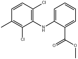 2-[(2,6-ジクロロ-3-メチルフェニル)アミノ]安息香酸メチル 化学構造式