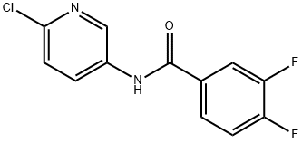 N-(6-Chloropyridin-3-Yl)-3,4-Difluorobenzamide Struktur