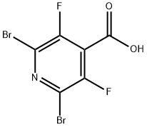 2,6-DIBROMO-3,5-DIFLUOROISONICOTINIC ACID Struktur