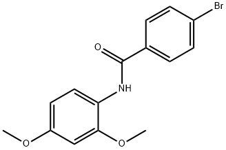 4-bromo-N-(2,4-dimethoxyphenyl)benzamide 化学構造式