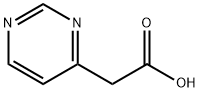 4-ピリミジン酢酸 化学構造式