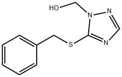 5-Benzylthio-1H-1,2,4-triazole-1-methanol Struktur