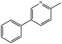 2-甲基-5-苯基吡啶, 3256-88-0, 结构式