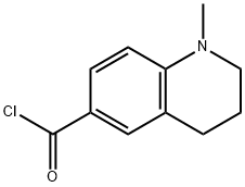 6-Quinolinecarbonyl chloride, 1,2,3,4-tetrahydro-1-methyl- (8CI) Structure
