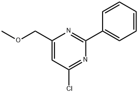 4-氯-6-(甲氧基甲基)-2-苯基嘧啶 结构式