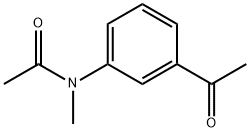 N-(3-アセチルフェニル)-N-メチルアセトアミド 化学構造式