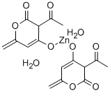 BIS(3-ACETYL-6-METHYL-2H-PYRAN-2,4(3H)-DIONATO) ZINC DIHYDRATE Struktur
