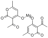 bis(3-acetyl-6-methyl-2H-pyran-2,4(3H)-dionato-O3,O4)magnesium Structure