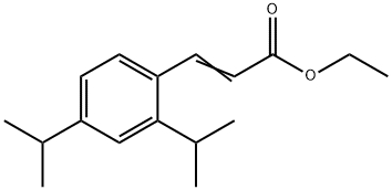 二异丙基肉桂酸乙酯 结构式