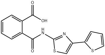 N-(4-噻吩-2-噻唑-2-基)酞氨酸, 325807-37-2, 结构式