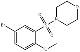 4-(5-BROMO-2-METHOXYBENZENESULPHONYL)MORPHOLINE 化学構造式