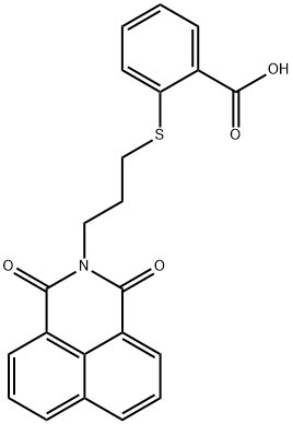 2-[3-(1,3-Dioxo-1H,3H-benzo[de]isoquinolin-2-yl)-propylsulfanyl]-benzoic acid Structure