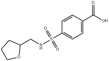 4-[(TETRAHYDRO-FURAN-2-YLMETHYL)-SULFAMOYL]-BENZOIC ACID Struktur