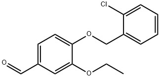 4-[(2-CHLOROBENZYL)OXY]-3-ETHOXYBENZALDEHYDE Struktur