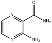 3-氨基吡嗪-2-甲酰胺 结构式