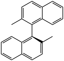 (S)-2,2'-ジメチル-1,1'-ビナフチル 化学構造式