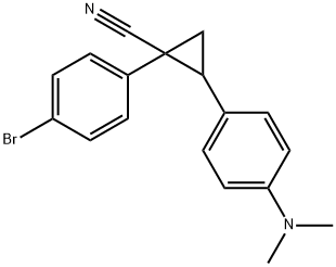 1-(4-Bromophenyl)-2-[4-(dimethylamino)phenyl]-1-cyclopropanecarbonitrile Structure