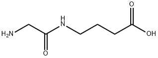 グリシル-4-アミノ酪酸 化学構造式