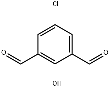 2-ヒドロキシ-5-クロロイソフタルアルデヒド 化学構造式