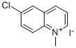 Quinolinium, 6-chloro-N-methyl-, iodide Structure
