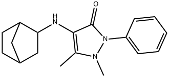 Antipyrine, 4-(2-norbornylamino)- Structure