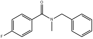 N-苄基-4-氟-N-甲基苯甲酰胺, 325980-20-9, 结构式