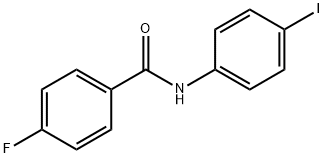 4-fluoro-N-(4-iodophenyl)benzamide 化学構造式