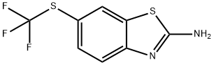2-氨基-6-三氟甲硫基苯并噻唑,326-45-4,结构式