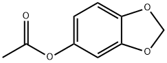 1,3-ベンゾジオキソール-5-オールアセタート 化学構造式
