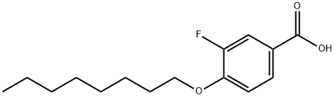 3-氟-4-辛氧基苯甲酸,326-78-3,结构式