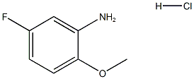5-フルオロ-2-メトキシアニリン塩酸塩 化学構造式