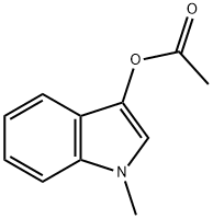 酢酸-1-メチル-1H-インドール-3-イル 化学構造式