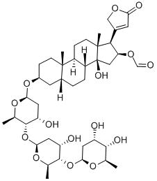 gitaloxin Struktur