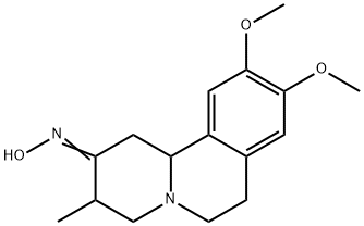 9,10-Dimethoxy-3-methyl-1,3,4,6,7,11b-hexahyrdo-2H-benzo(a)quinolizin- 2-one oxime 结构式