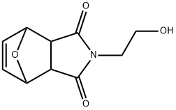 4-(2-羟基乙基)-10-噁-4-氮杂三环[5.2.1.02,6]-8-癸烯-3,5-二酮, 32620-90-9, 结构式