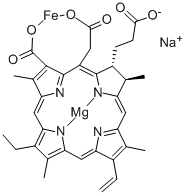 鉄クロロフィリンナトリウム 化学構造式