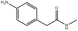 2-(4-アミノフェニル)-N-メチルアセトアミド 化学構造式