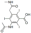 3-Acetylamino-2,4,6-triiodo-5-[2-(methylamino)-2-oxoethyl]benzoic acid Structure