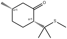 8-(METHYLTHIO)MENTHONE 结构式