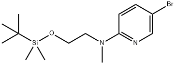 (5-Bromopyridin-2-yl)[2-(tert-butyldimethylsilyloxy)ethyl]methylamine Structure