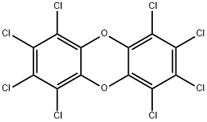 1,2,3,4,6,7,8,9-八氯二苯并-对-二恶英,3268-87-9,结构式