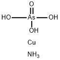ひ酸アンモニウム=銅(II) 化学構造式