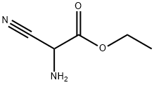 2-氨基-2-氰基乙酸乙酯,32683-02-6,结构式