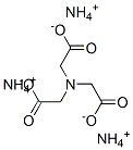 Glycine, N,N-bis(carboxymethyl)-, triammonium salt Structure