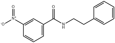 BenzaMide, 3-nitro-N-(2-phenylethyl)- Structure