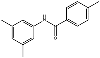N-(3,5-ジメチルフェニル)-4-メチルベンズアミド 化学構造式